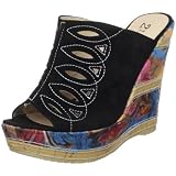 2 Lips Too Womens Tropic Wedge Sandal