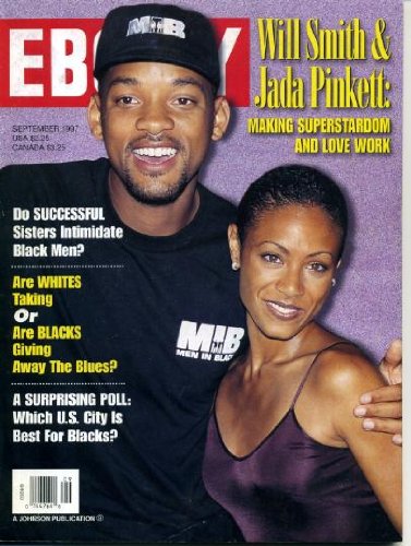 Ebony September 1997 Will Smith & Jada Pinkett on Cover, Another Side of Barry Bonds, Which US City is Best for Blacks?
