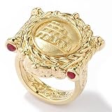 14K Gold Ruby Accent "Colosseum Collection" Artform Ring