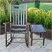 Adult Rocking Chair and Optional Side Table in Walnut