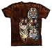 Siberian And Bengal Tiger T-Shirt by The Mountain Evolution 100% Cotton Short Sleeve ...