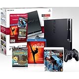 PlayStation 3 160 GB Black Friday Bundle w/ Uncharted 2,Karate Kid Blu-Ray