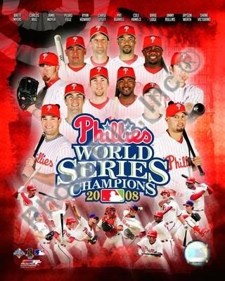 Philadelphia Phillies 2008 World Series Collage 8x10 Photo