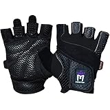 Meister Women's Fit Grip Weight Lifting Gloves w/ Washable Amara Leather