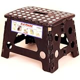 Black Ez Foldz Step Stool / Bench, 9 High -Affordable Gift for your Loved One! Item #DCHI-XIM-ST22-BLA