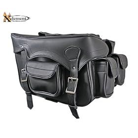 Xelement PVC Zip-Off Waterproof Saddlebags
