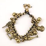 handmade brass bead bracelet
