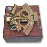 Sextant Brass 9 with a Wooden Box