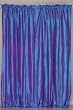 Magenta Blue 100% Pure Dupioni Silk handmade Curtains Drapes Panels Rod Pocket - Made to measure