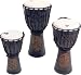 Toca Synergy Hand-Carved Rope Djembe, Black 16X8 Inches