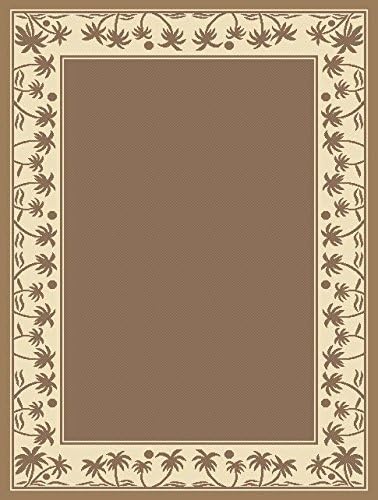 Persian Weavers 8 x 11 Bahamas High End Indoor & Outdoor Rug - Terracota, Mocha & Black