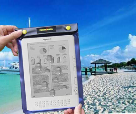 TrendyDigital WaterGuard Waterproof Case for Kindle DX, Purple Border