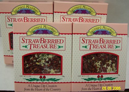 StrawBerried Treasure Fruit Dip - 4 Boxes by Leonard Mountain