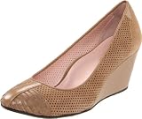 Taryn Rose Women’s Katrin Wedge Pump,Beige,6.5 M US
