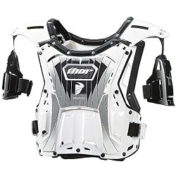 Thor MX Quadrant Protector Men's Roost Deflector Dirt Bike Motorcycle Body Armor - White/Black