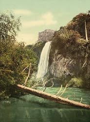Spearfish Falls, South Dakota, 1901 - Exceptional Print of a Vintage Photochrom Image from the Library of Congress Collection