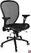 Mesh and Ventilated Office Chair - Mid Back Contemporary Mesh Chair - CP-B078-3-BK-GG