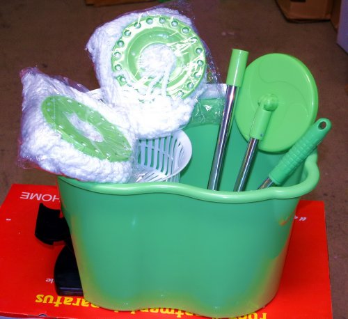 Easy 360° Magic Mop and Bucket Cleaning Kit [Green]