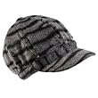 Hailey Jeans Co Womens Faux Fur Zebra Print Newsboy Cap