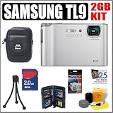 Samsung TL9 10.2MP Digital Camera (Silver) + 2GB Accessory Kit