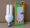6 x 18 Watt (100 Watt equivalent light output) Philips Low Energy Saver Saving Light Bulbs Bayonet Cap BC.