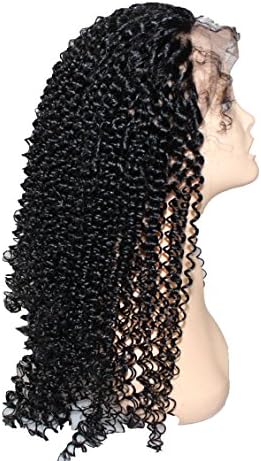 Remy Queen® Virgin Brazilian Hair Human Hair Wigs Kinky Curly Full Lace Wig for Black Women (14inch, #1)