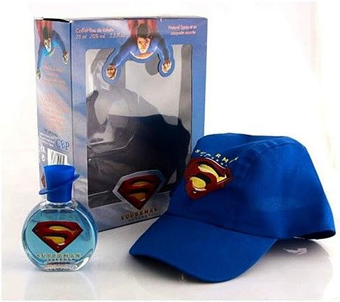 Supperman Gift/Set 2 Pieces [ 2.5 oz. Eau De Toilette Spray + Hat One Size Fits All] Boy