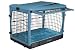 Pet Gear The Other Door Steel Crate with Plush Bolster Bed for cats and dogs up to 30-pounds, Ocean 