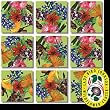 American Native Flowers Scramble Squares Puzzle 9pc