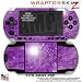 Sony PSP (original) Skin - Stardust Purple WraptorSkinz TM Kit by TuneTattooz TM
