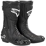 Alpinestars S-MX R Men's Performance/Road Riding Sports Bike Racing Motorcycle Boots - Color: Black, Size: 47