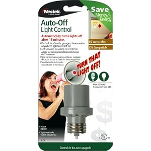 Westek SLC7 100W AutoOff Screw-In Light Control, Gray