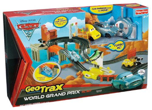 Fisher-Price GeoTrax Disney/Pixar Cars 2 World Grand Prix RC Set