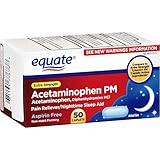 UPC 681131776738 product image for Equate - Pain Reliever PM Sleep Aid, Extra Strength, Acetaminophen 50 Caplets, C | upcitemdb.com