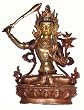 Tibetan Manjushri Buddha Statue, 8.5 Inches