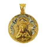 18K Gold Vintage Sacred Heart Religious Medal