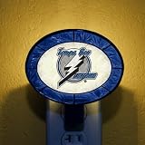 Tampa Bay Lightning Art Glass Night Light