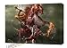 GOD OF WAR II KRATO GHOST WARRIOR CANVAS ART GALLERY WRAP 28X20"