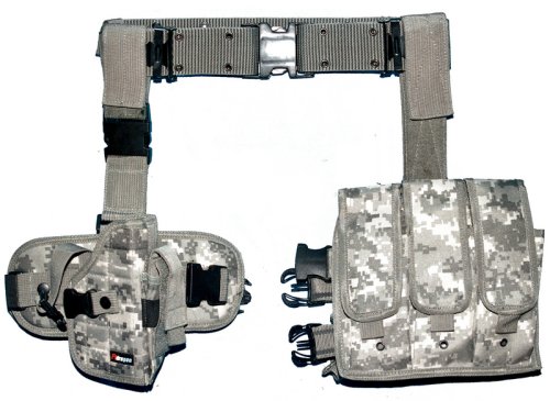 ACU Tactical holster + drop leg + web belt LOADOUT