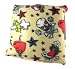 Tattoo Flash Print Fleece Throw Pillow 15" X 15"