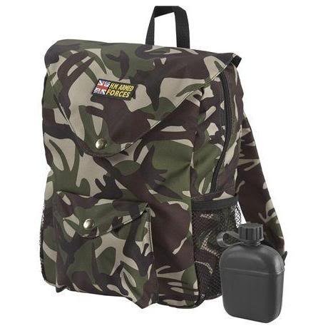 Hm Armed Forces Military Army Kids Backpack Rucksack School Bag - New Picture