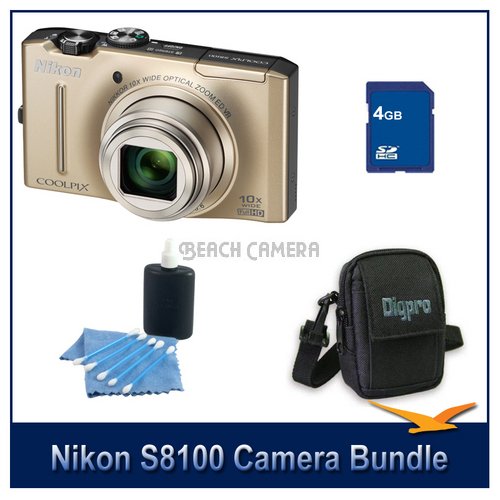 Nikon CoolPix S8100 Digital Point and Shoot Camera 