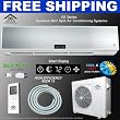 Amvent 24000 BTU 2 Ton Ductless Wall Mount Mini Split Air Conditioner + Heat Pump AC Cooling System Unit