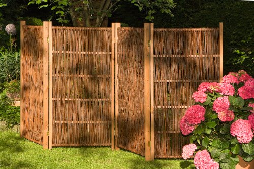 NOOR Weiden Paravent H 120 x B 180 cm 3teilig Neuheit