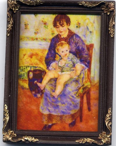 Miniature Artisan Framed Print of a Painting by Mary Cassat