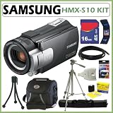 Samsung HMX-S10 High Definition HD Camcorder w/ 15x Optical Zoom and 3.5-inch Touch-Screen LCD + 16GB Deluxe Accessory Kit