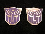 Transformers Autobots Aluminum Emblems Purple (Pair)
