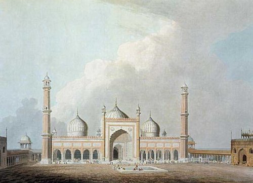 Cover image : Kunstreproduktion: Thomas Daniell, The Jummah Musjed, Delhi, plate XXIII from 'Oriental Sce, 80 x 58