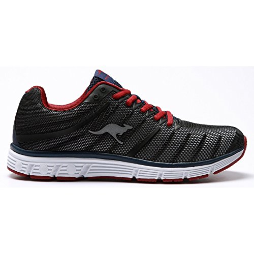 KangaRoos Adults Unisex K-Tech 8007 Sneakers (10 US) (Black/Red)