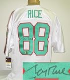 Jerry Rice Autographed/Hand Signed Wilson Authentic Mississippi Valley State Football Jersey